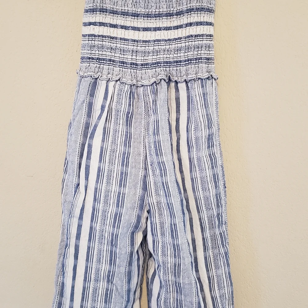 Striped‎ Blue and White Kids Bodysuit